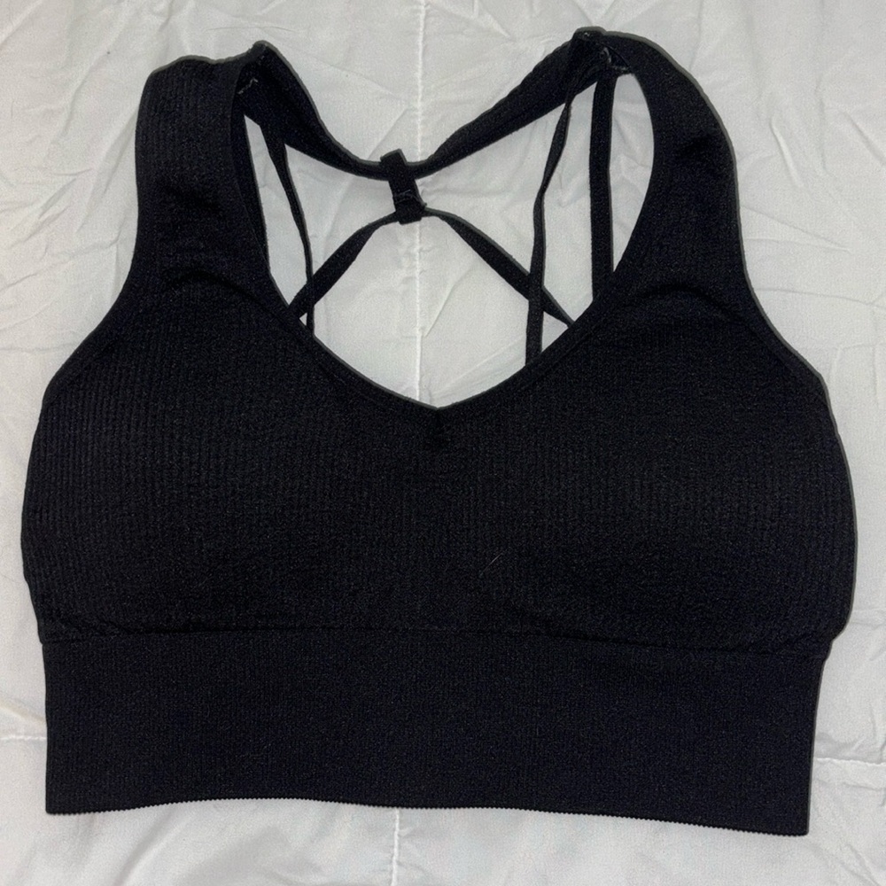 NVGTN Black sports bra